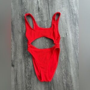 Good American One Piece Cut Out Swimsuit 1/2